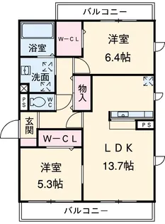 セレニティ Ⅲ【1階】の間取り