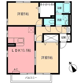 ヴィラサンシャインⅡ【1階】の間取り