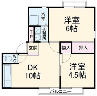 アーバン松が岡【1階】の間取り