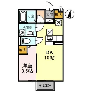 サンモナリエ【1階】の間取り