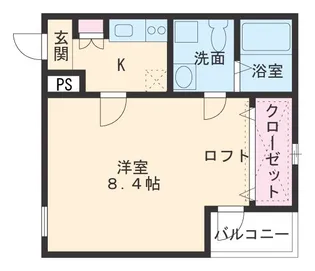 テルスドゥガイア【2階】の間取り