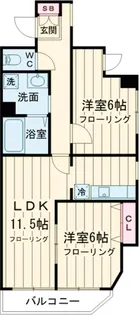 第6ドミール森田【4階】の間取り