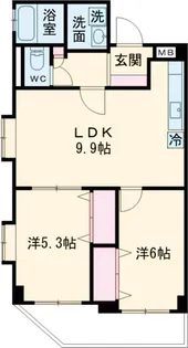コンフォルト吉田【601号室】の間取り