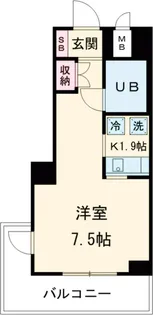 サンヒルズ用賀【7階】の間取り