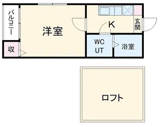 フロール尾頭橋【2階】の間取り