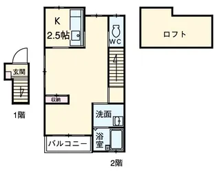 ハイムカープⅡ【203号室】の間取り