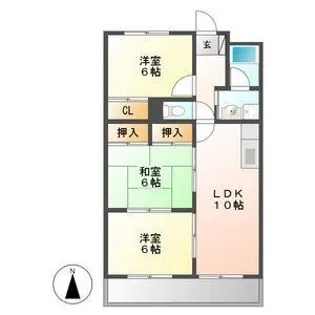 オークヒルズ【303号室】の間取り