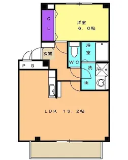 グランデージ矢島【2階】の間取り