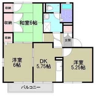 メゾン・クマキ【2階】の間取り