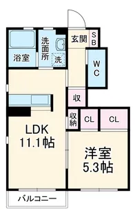 ルラーシュ【1階】の間取り
