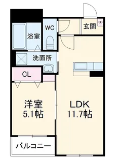 ハートフルマンション上野【203号室】の間取り