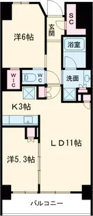 トラープランド翠命館【8階】の間取り