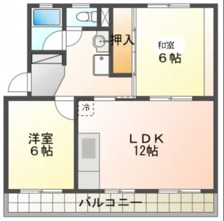 サンライズ西焼津【2階】の間取り