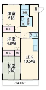 エバーコート豊島B【2階】の間取り