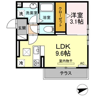 グランシャリオ芦原【1階】の間取り