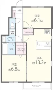 アルミック山荘C棟【1階】の間取り