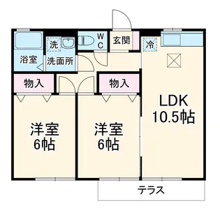 リヴェール文【1階】の間取り