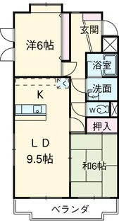 ウイング原科【1階】の間取り