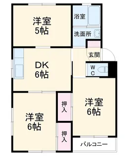 勝田ハイツ【1階】の間取り