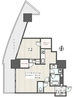 ルミナリータワー池袋【25階】の間取り