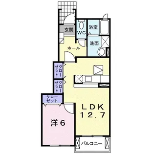ボナール【1階】の間取り