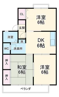 セジュールK【2階】の間取り