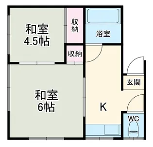 置田第3ハイツ【305号室】の間取り