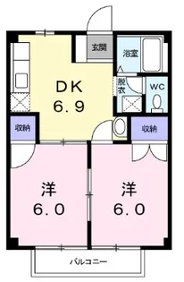 グランドール根本【1階】の間取り