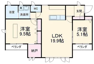 緑壱番館KATUMI【3階】の間取り