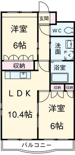 コンフォール恵Ⅱ【1階】の間取り