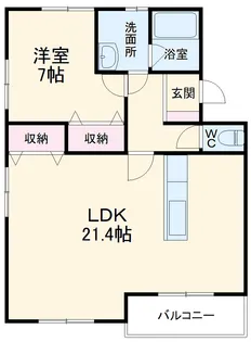 クオリティハイツ上島【1階】の間取り