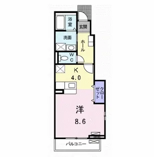 グランツシェ-ネ【1階】の間取り