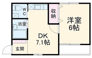ホワイトパレスコナⅠ【3-E号室】の間取り