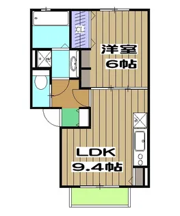 コンフォート西京極【2階】の間取り