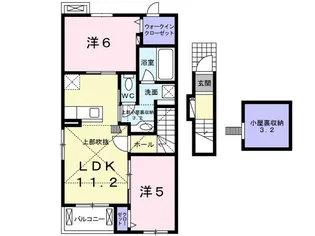 サクセスA【2階】の間取り
