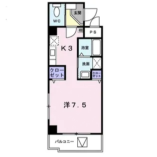 K’s久茂地【6階】の間取り