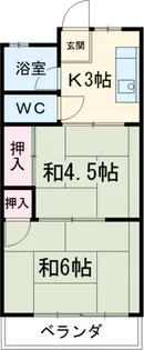 コープ草薙【203号室】の間取り