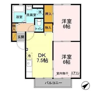 コンフォール A棟【2階】の間取り