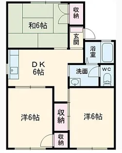 オルベージュA棟【2階】の間取り