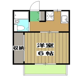 ブルーインKIMURA【101号室】の間取り