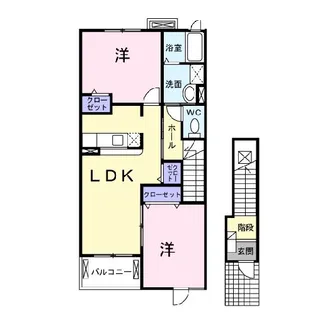 ウエストピークⅣ【2階】の間取り