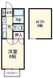 クラシカル吉住【2階】の間取り