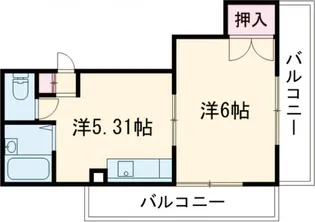 協栄ビル【4階】の間取り