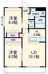 ヴァン パイン コートB棟【1階】の間取り