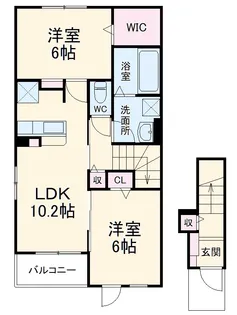 アウル【2階】の間取り
