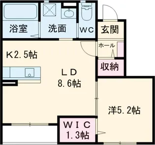 カトライア【1階】の間取り