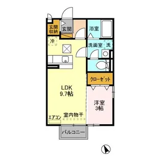 Tiny Court(タイニーコート)【1階】の間取り