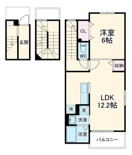 ビオーラ A【3階】の間取り