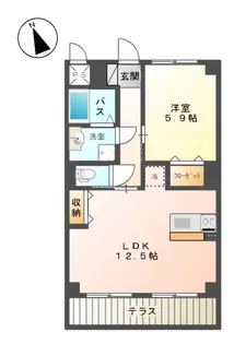 サン アルチェ A【101号室】の間取り
