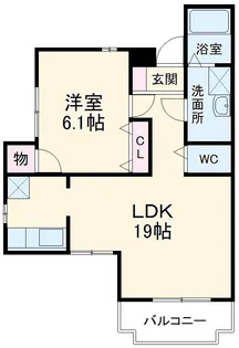 アンフォーレ【1C号室】の間取り